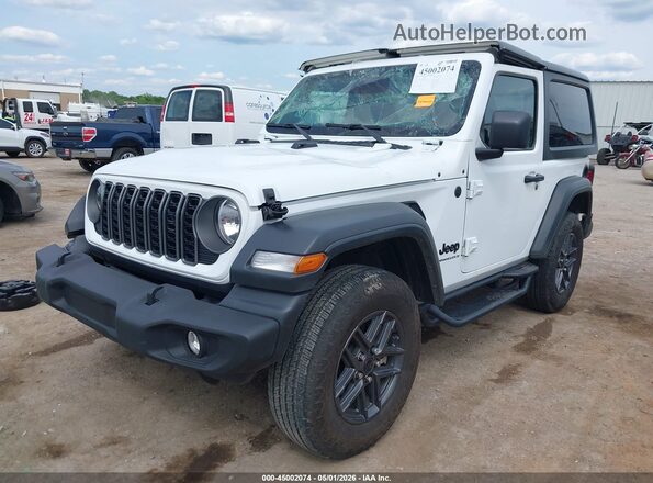 1C4PJXANXSW620756 2025 JEEP WRANGLER White Առջևի ձախ երեք քառորդ տեսարան