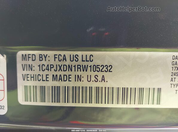 1C4PJXDN1RW105232 2024 JEEP WRANGLER Green Շարժիչի բաժամունքի տեսք