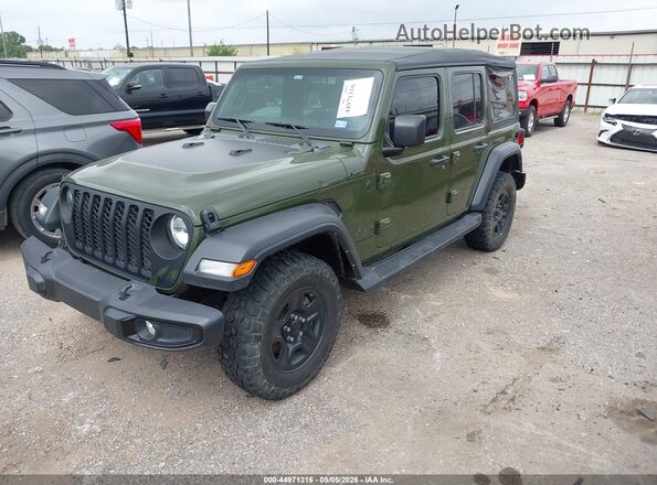 1C4PJXDN1RW105232 2024 JEEP WRANGLER Green Առջևի ձախ երեք քառորդ տեսարան