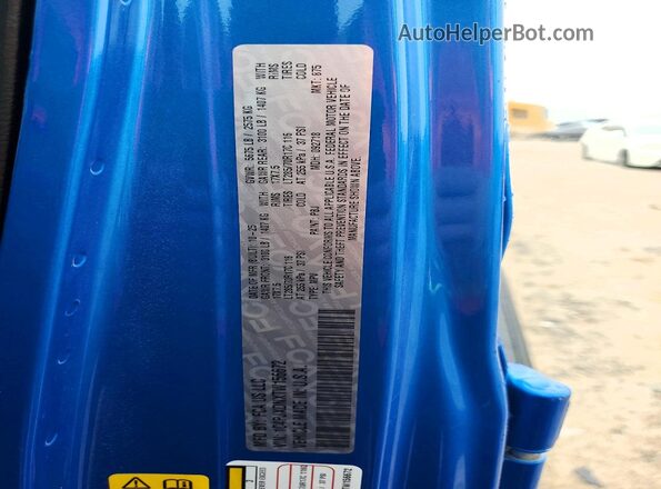 1C4PJXDNXTW156672 2026 JEEP WRANGLER Blue Widok naklejki z numerem VIN
