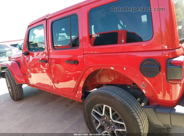 1C4PJXEN0SW525231 2025 JEEP WRANGLER Красный Панорамный вид салона 360°