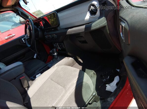 1C4PJXEN0SW525231 2025 JEEP WRANGLER Красный Вид салона спереди