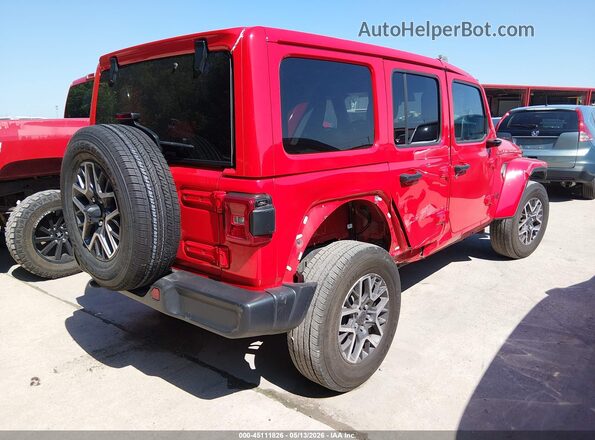 1C4PJXEN0SW525231 2025 JEEP WRANGLER Красный Задняя правая четверть