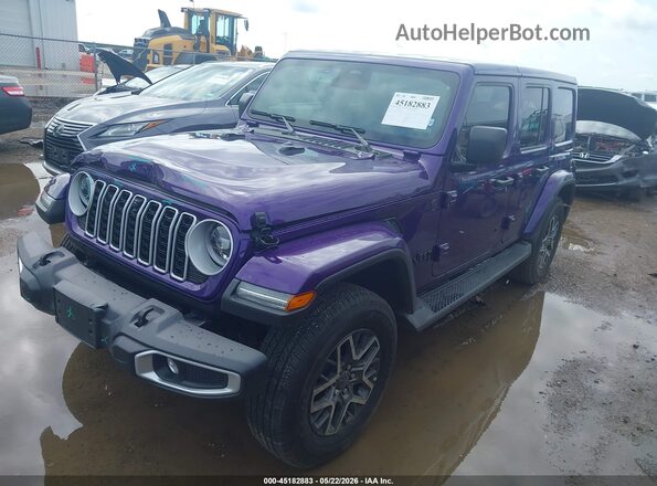 1C4PJXENXTW209353 2026 JEEP WRANGLER Purple Vista tres cuartos delantera izquierda