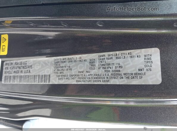 1C4PJXFN6TW257415 2026 JEEP WRANGLER Gray 
