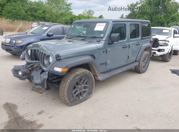 1C4PJXKN1SW595955 2025 JEEP WRANGLER Gray Առջևի ձախ երեք քառորդ տեսարան
