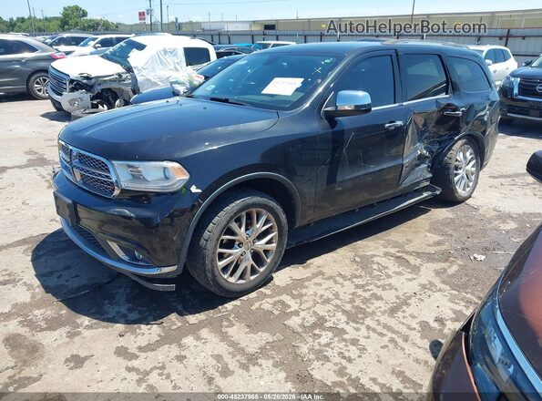 1C4RDHAG7GC315215 2016 DODGE DURANGO Black Przód lewy