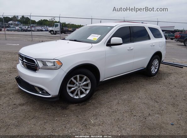 1C4RDHAG7KC604765 2019 DODGE DURANGO Белый Передняя левая четверть