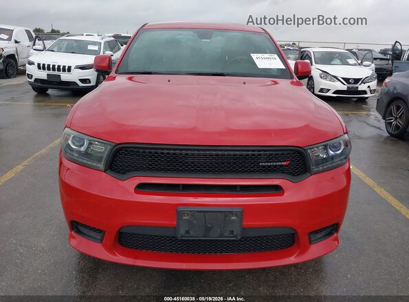 1C4RDHDG5KC662885 2019 DODGE DURANGO Red უკანა სალონის ხედი