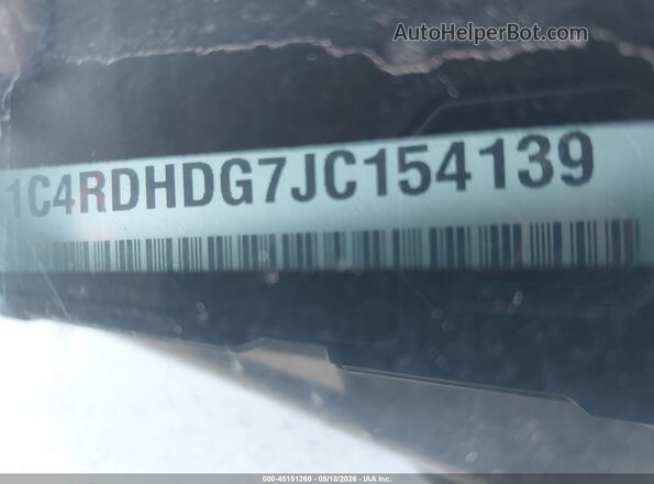 1C4RDHDG7JC154139 2018 DODGE DURANGO White Vista del compartimento del motor