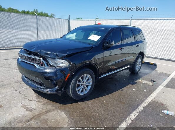 1C4RDJAG7PC581678 2023 DODGE DURANGO Black Առջևի ձախ երեք քառորդ տեսարան