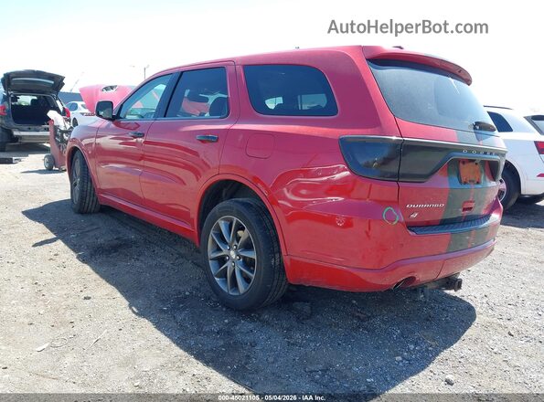 1C4RDJDG1JC401078 2018 DODGE DURANGO Красный Задняя левая четверть