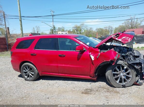 1C4RDJDG1JC401078 2018 DODGE DURANGO Красный Вид щитка приборов