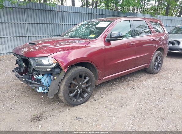 1C4RDJDG3JC474646 2018 DODGE DURANGO Burgundy Vista tres cuartos delantera izquierda