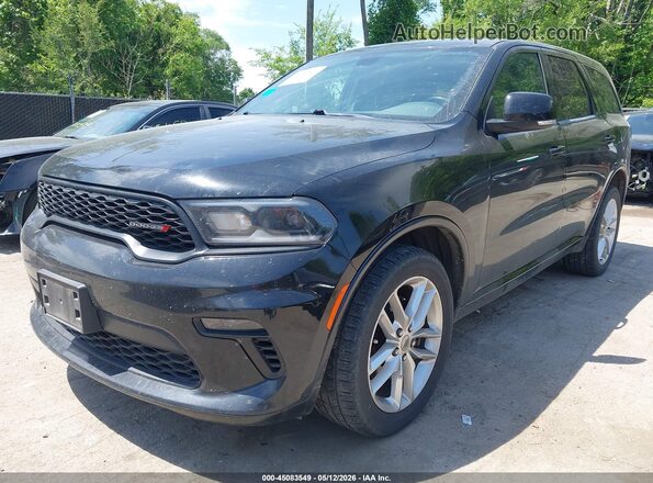 1C4RDJDG3MC661695 2021 DODGE DURANGO Black Առջևի ձախ երեք քառորդ տեսարան