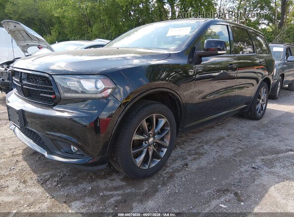 1C4RDJDG4HC917798 2017 DODGE DURANGO Black წინა მარცხენა ხედი სამი მეოთხედიდან