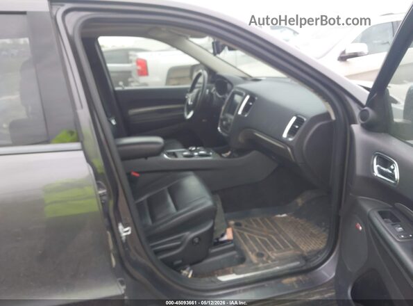 1C4RDJDG9HC953759 2017 DODGE DURANGO Gray Вид салону спереду