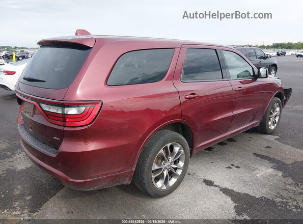 1C4RDJDG9LC106569 2020 DODGE DURANGO Бордовый Задняя правая четверть