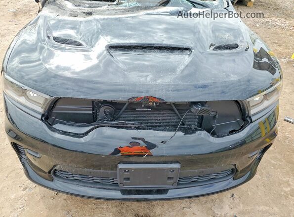 1C4RDJDG9SC555961 2025 DODGE DURANGO Black Vista del compartimento del motor