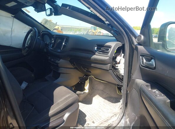1C4RDJFG0PC657959 2023 DODGE DURANGO Черный Вид салона спереди