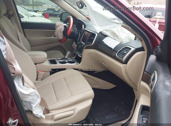 1C4RJEAG2HC813587 2017 JEEP GRAND CHEROKEE Красный Вид салона спереди