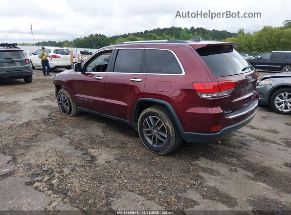 1C4RJEBG2HC868197 2017 JEEP GRAND CHEROKEE Maroon Tył lewy