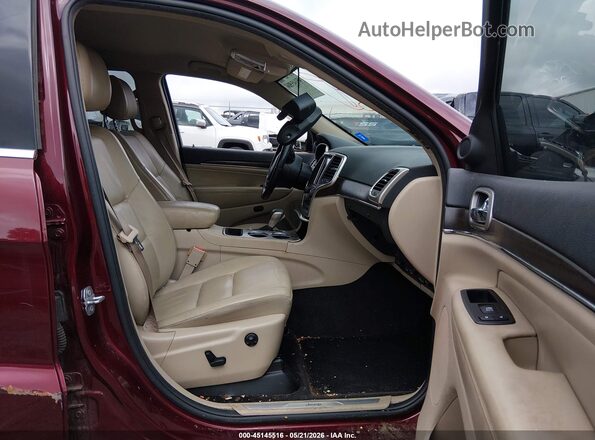 1C4RJEBG2HC868197 2017 JEEP GRAND CHEROKEE Maroon Widok wnętrza z przodu