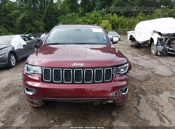 1C4RJEBG2HC868197 2017 JEEP GRAND CHEROKEE Maroon Widok zestawu wskaźników