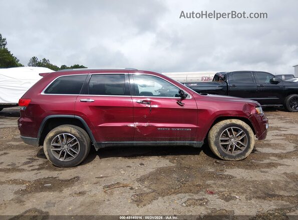 1C4RJEBG2HC868197 2017 JEEP GRAND CHEROKEE Maroon Widok wnętrza z tyłu