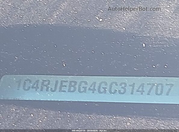 1C4RJEBG4GC314707 2016 JEEP GRAND CHEROKEE Burgundy 