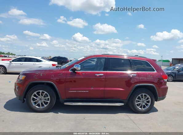 1C4RJEBG4GC314707 2016 JEEP GRAND CHEROKEE Burgundy სალონის 360-გრადუსიანი ხედი