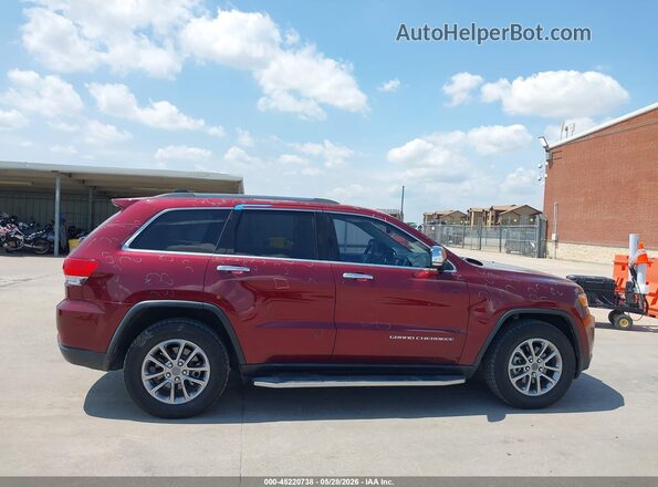 1C4RJEBG4GC314707 2016 JEEP GRAND CHEROKEE Burgundy უკანა სალონის ხედი