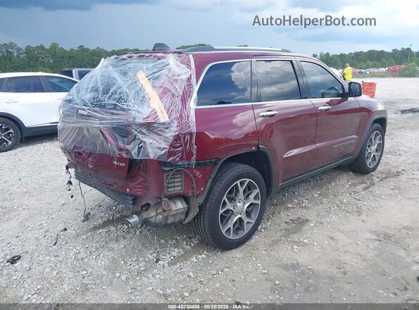 1C4RJEBG4KC737991 2019 JEEP GRAND CHEROKEE Burgundy Rear right