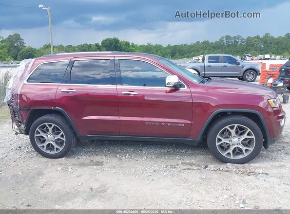 1C4RJEBG4KC737991 2019 JEEP GRAND CHEROKEE Burgundy Rear interior view