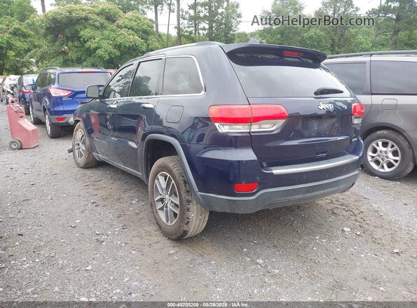 1C4RJEBG7HC804429 2017 JEEP GRAND CHEROKEE Dark Blue Задняя левая четверть