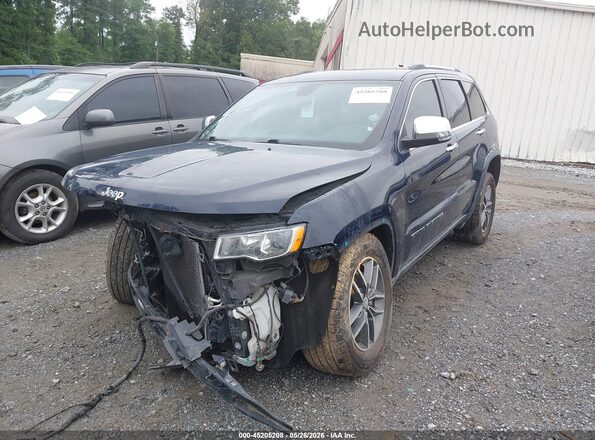 1C4RJEBG7HC804429 2017 JEEP GRAND CHEROKEE Dark Blue Передняя левая четверть