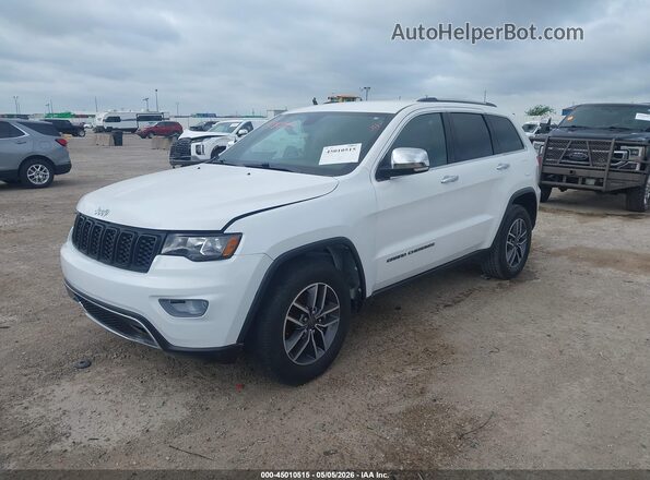 1C4RJEBG7KC643443 2019 JEEP GRAND CHEROKEE White Vista tres cuartos delantera izquierda