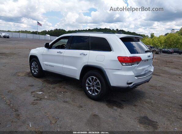1C4RJEBGXGC352247 2016 JEEP GRAND CHEROKEE Белый Задняя левая четверть
