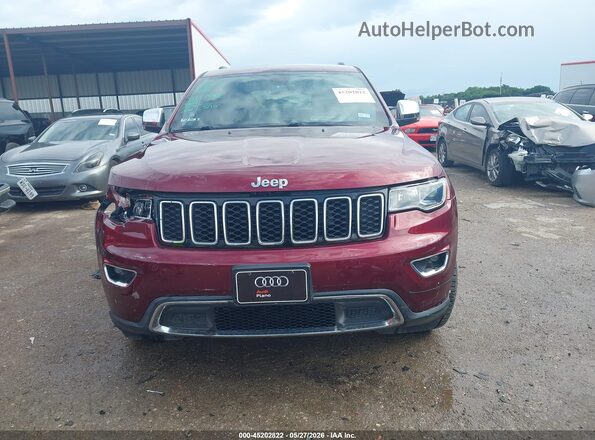 1C4RJEBGXHC628525 2017 JEEP GRAND CHEROKEE Red Սարքավորումների վահանակի տեսք