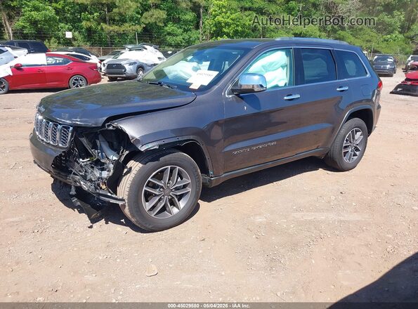 1C4RJEBGXKC689722 2019 JEEP GRAND CHEROKEE Gray Առջևի ձախ երեք քառորդ տեսարան
