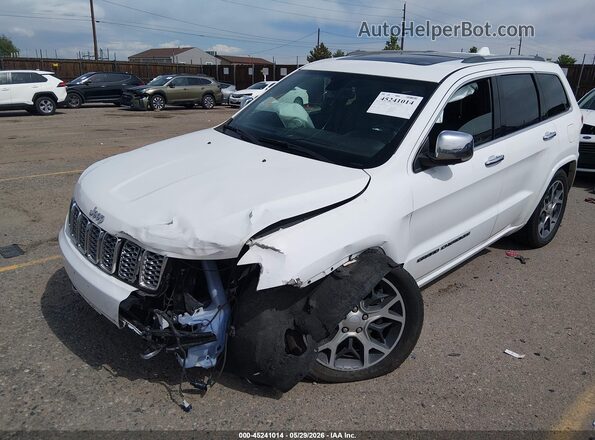 1C4RJECG8KC614693 2019 JEEP GRAND CHEROKEE White წინა მარცხენა ხედი სამი მეოთხედიდან