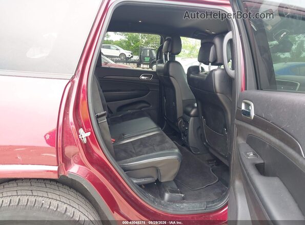 1C4RJFAG0JC119170 2018 JEEP GRAND CHEROKEE Maroon VIN კოდის სტიკერის ხედი