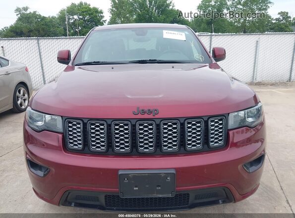 1C4RJFAG0JC119170 2018 JEEP GRAND CHEROKEE Maroon ხელსაწყოთა პანელის ხედი