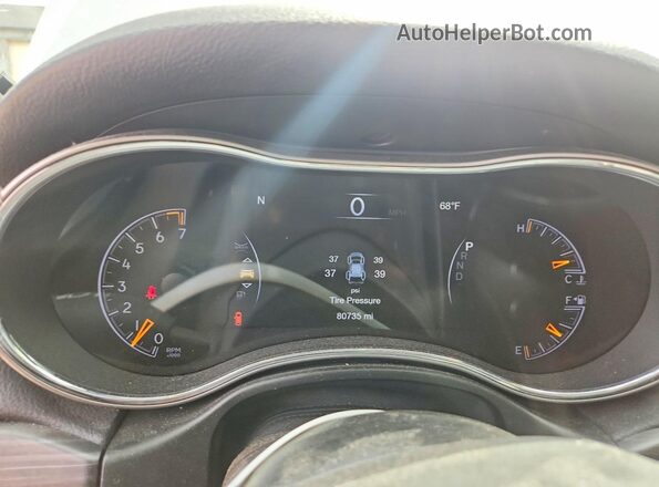 1C4RJFAG0LC436515 2020 JEEP GRAND Silver Instrument cluster view