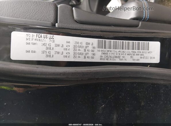 1C4RJFAG1JC484392 2018 JEEP GRAND CHEROKEE Black 