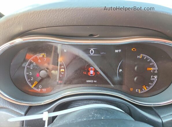 1C4RJFAG2GC478688 2016 JEEP GRAND Синий Вид щитка приборов