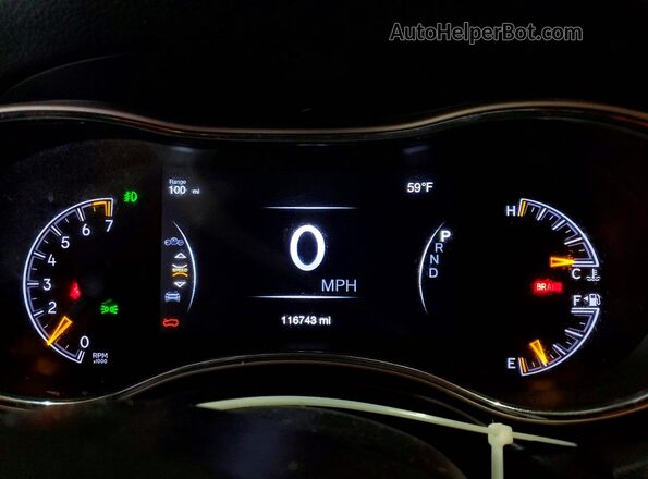 1C4RJFAG5GC461237 2016 JEEP GRAND Black Սարքավորումների վահանակի տեսք