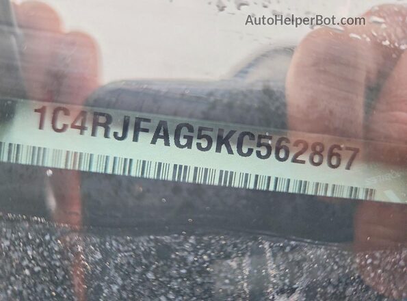 1C4RJFAG5KC562867 2019 JEEP GRAND Серебряный Панорамный вид салона 360°