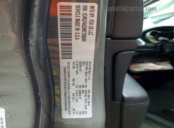 1C4RJFAG5MC736049 2021 JEEP GRAND Gray VIN կոդի պիտակի տեսք