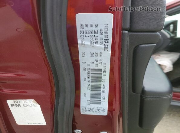 1C4RJFAG6LC249604 2020 JEEP GRAND Maroon Вид наклейки з VIN-кодом